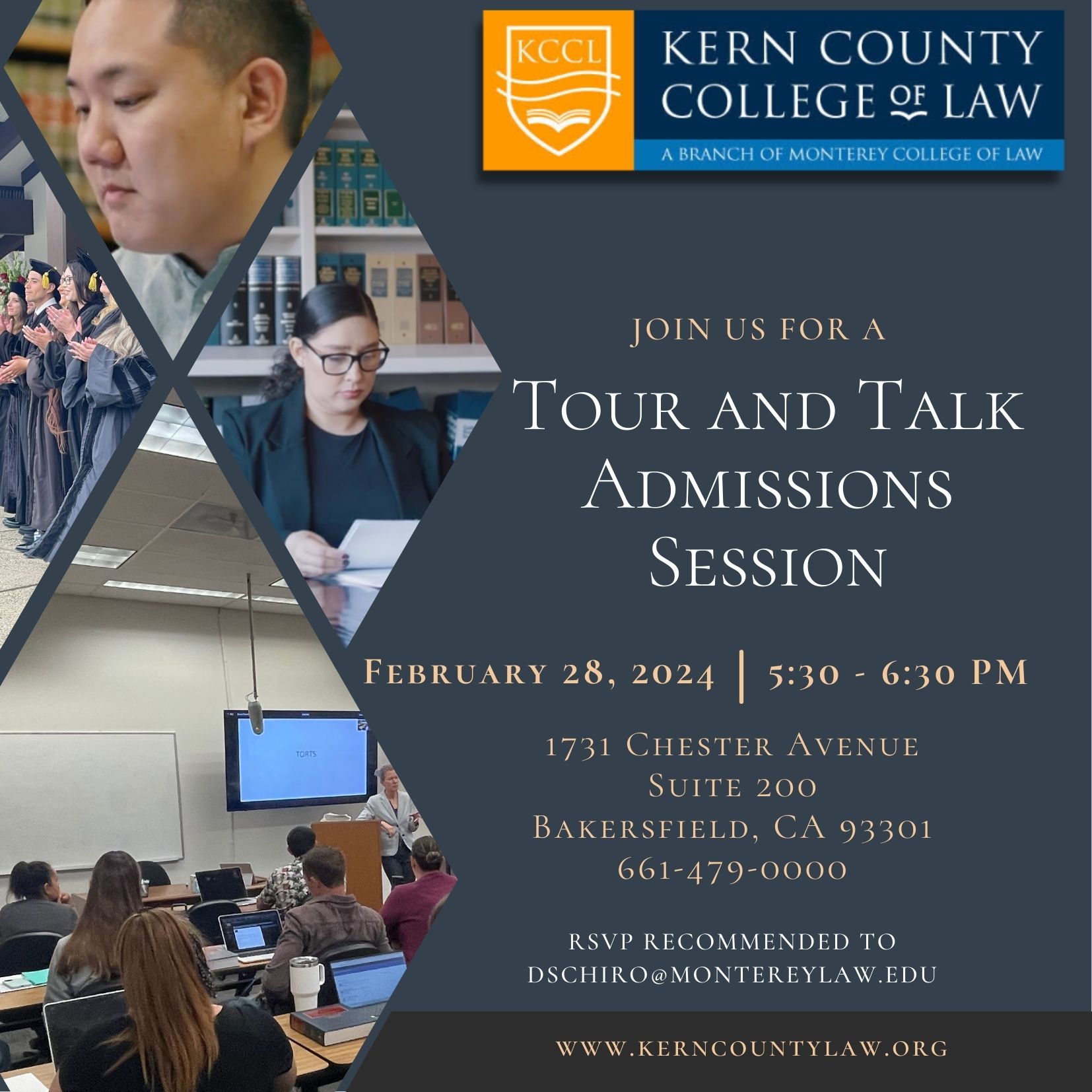 On-Campus Admissions Session Invitation