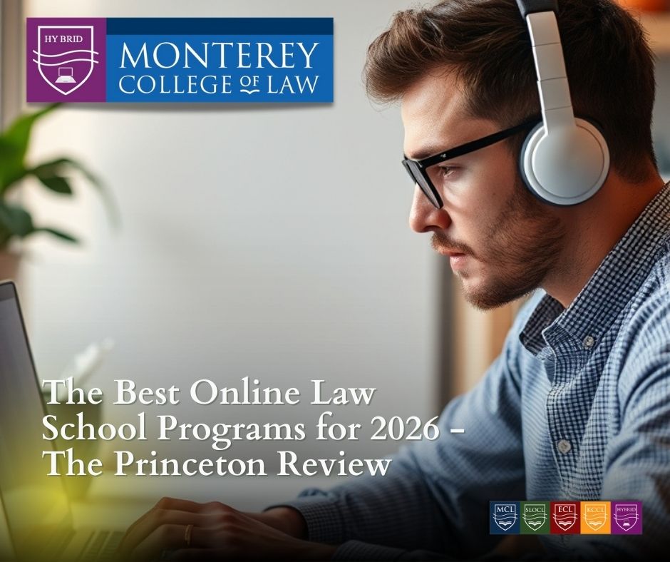 White male wearing glasses and headphones at a laptop. Logo in left top and right bottom corners. White text.